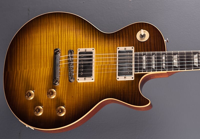 

Стандартное переиздание Les Paul 1959 года - Green Lemon Burst Gibson Les Paul Standard Reissue -