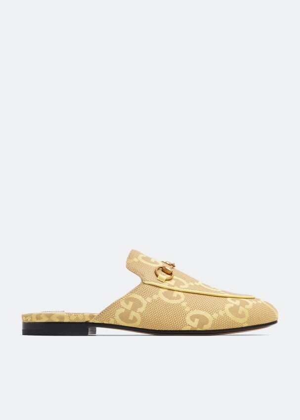 

Слиперы GUCCI Princetown jumbo GG slippers, желтый