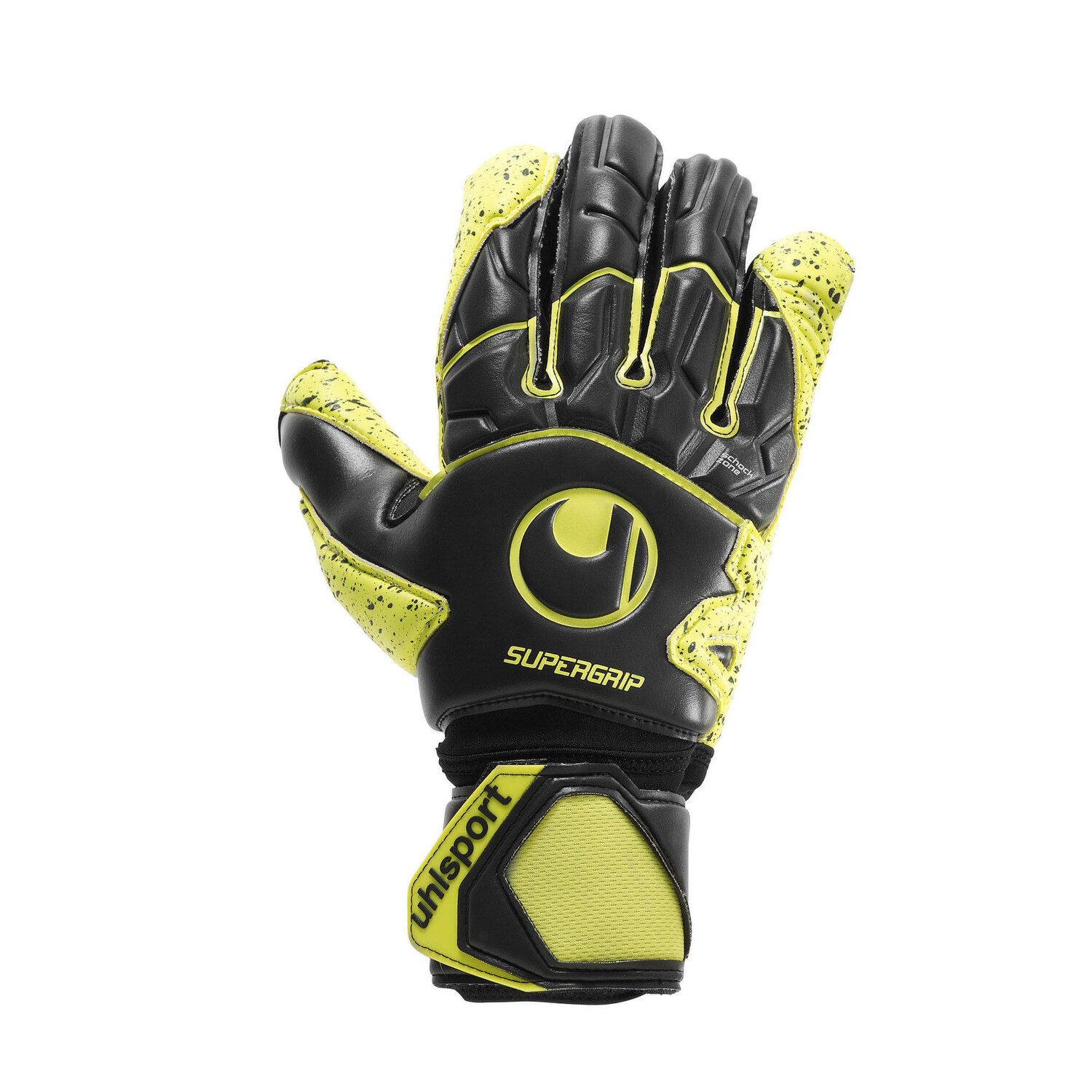 

Перчатки вратарские Uhlsport Supergrip Flex Frame Carbon, черный/желтый
