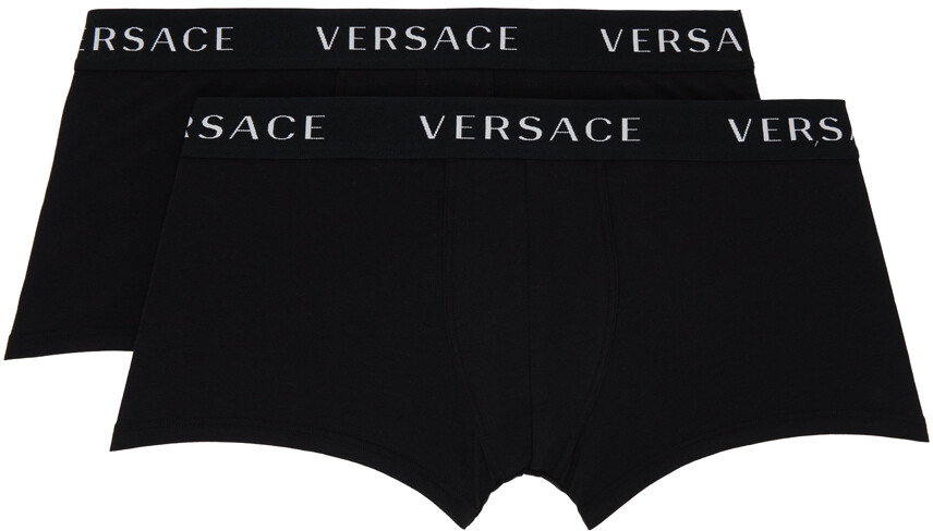 

Набор из двух черных боксеров Versace Underwear