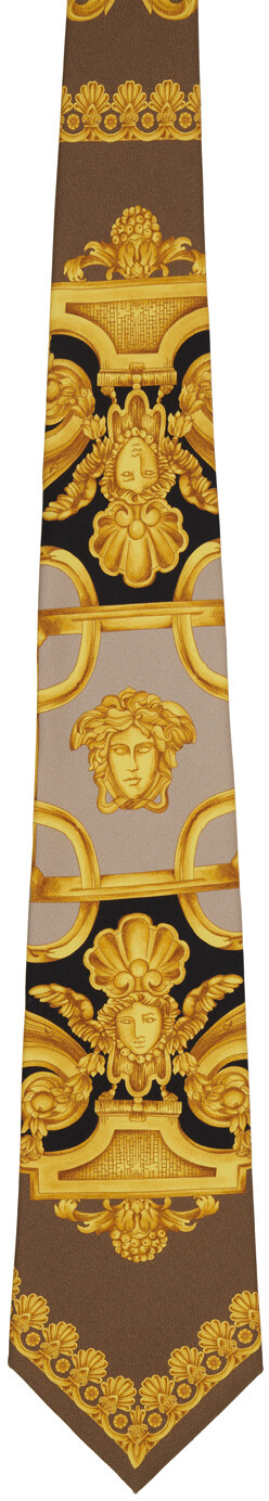 

Коричневый галстук Barocco 660 Versace