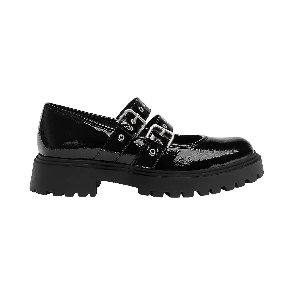 

Туфли Pull&Bear Double Strap Flat, черный