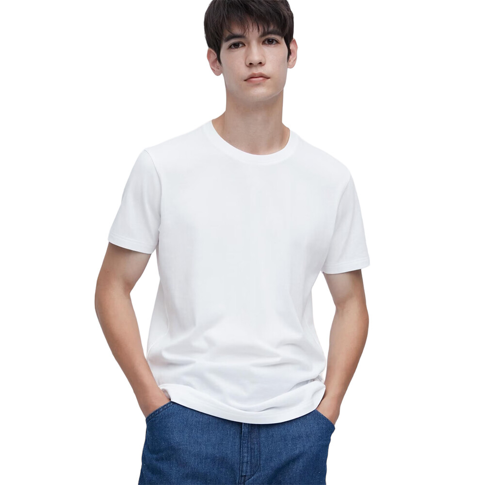 Crew neck dry cheap color t shirt uniqlo