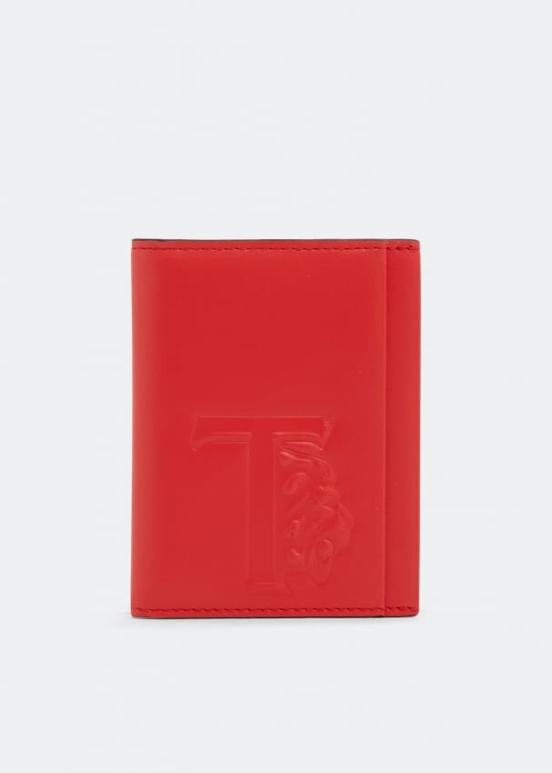

Кошелек TOD'S Leather wallet, оранжевый