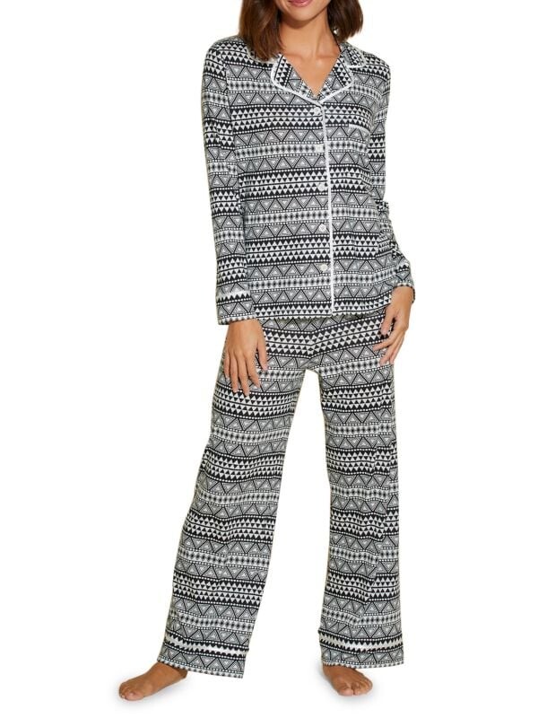 

Комплект пижамный Bella Petite Cosabella из 2 предметов, черный/белый