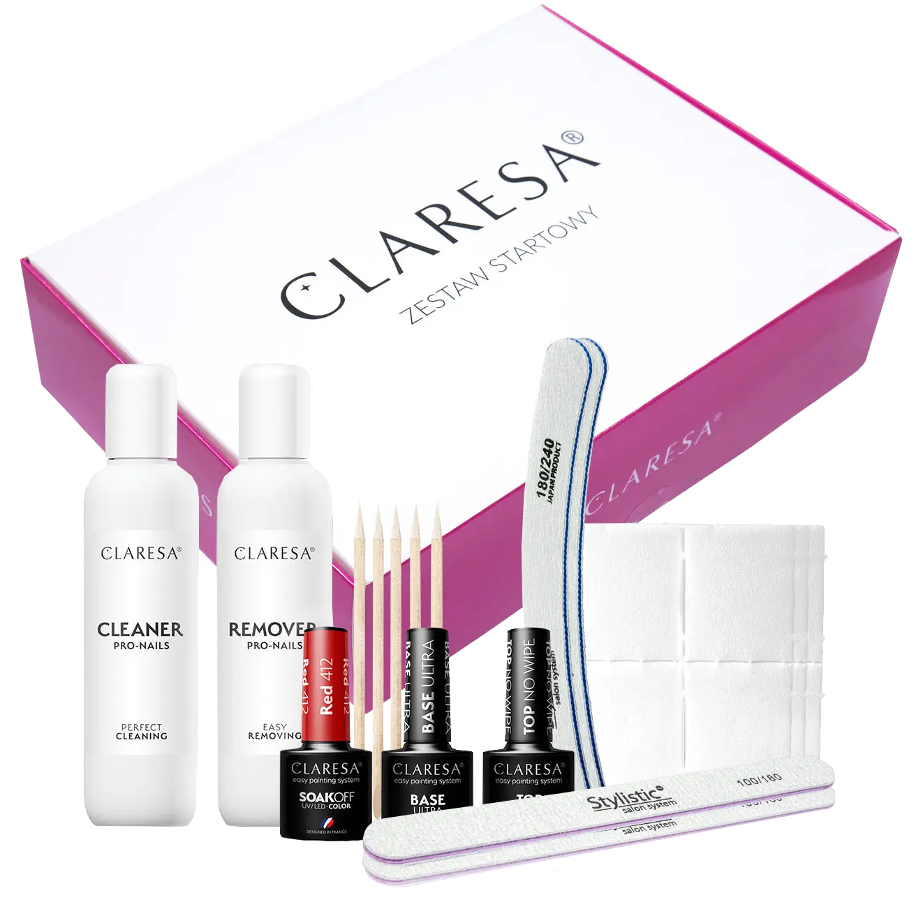 

Claresa стартовый набор для укладки ногтей без лампы, 1 комплект