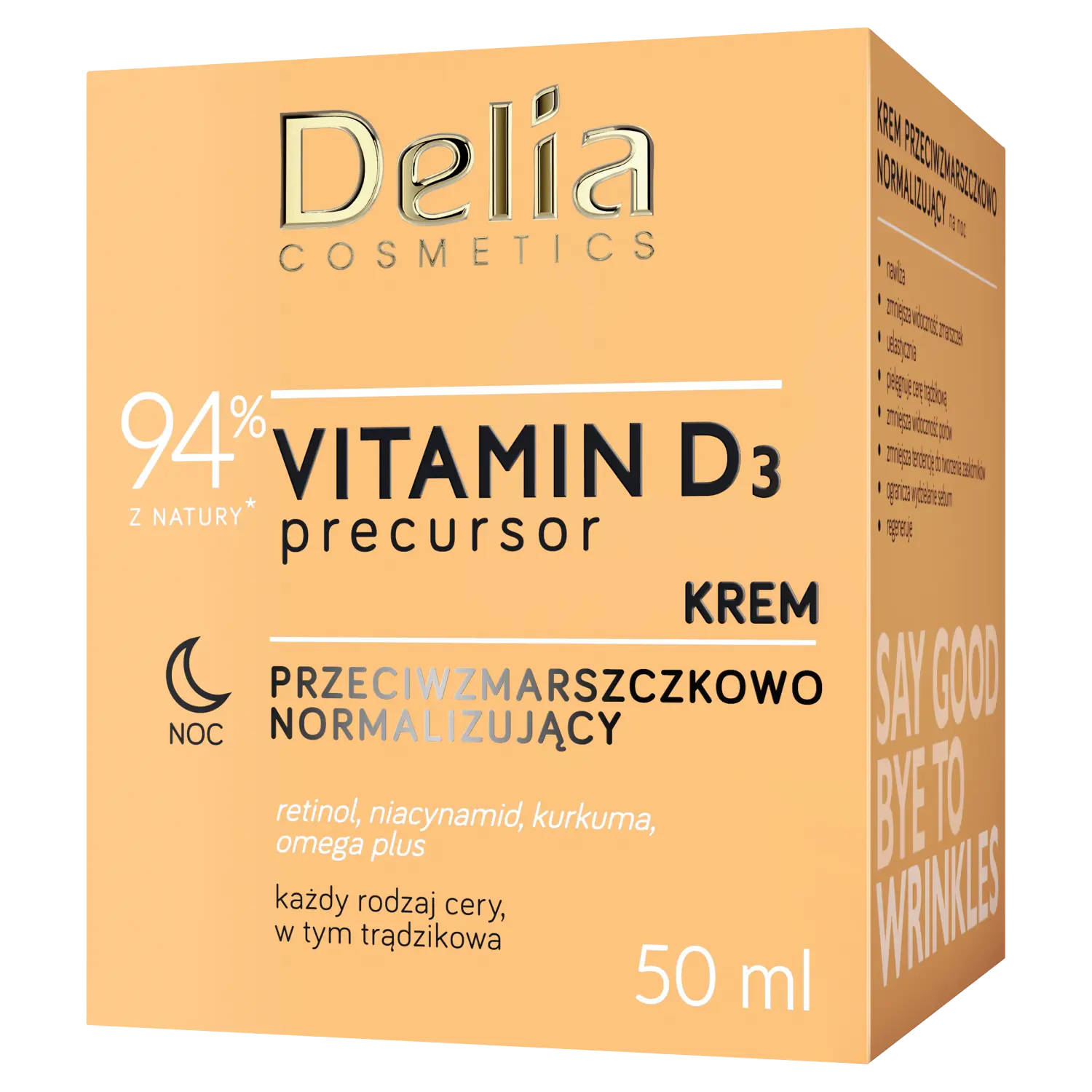 

Delia Vitamina D3 ночной крем для лица против морщин, 50 мл
