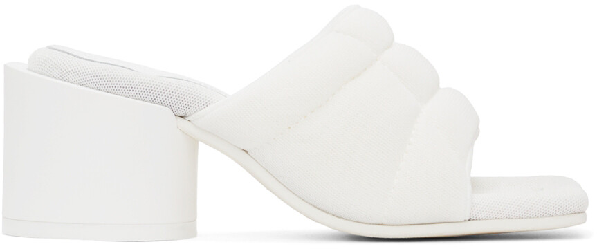 

Белые босоножки на каблуке Clinic MM6 Maison Margiela