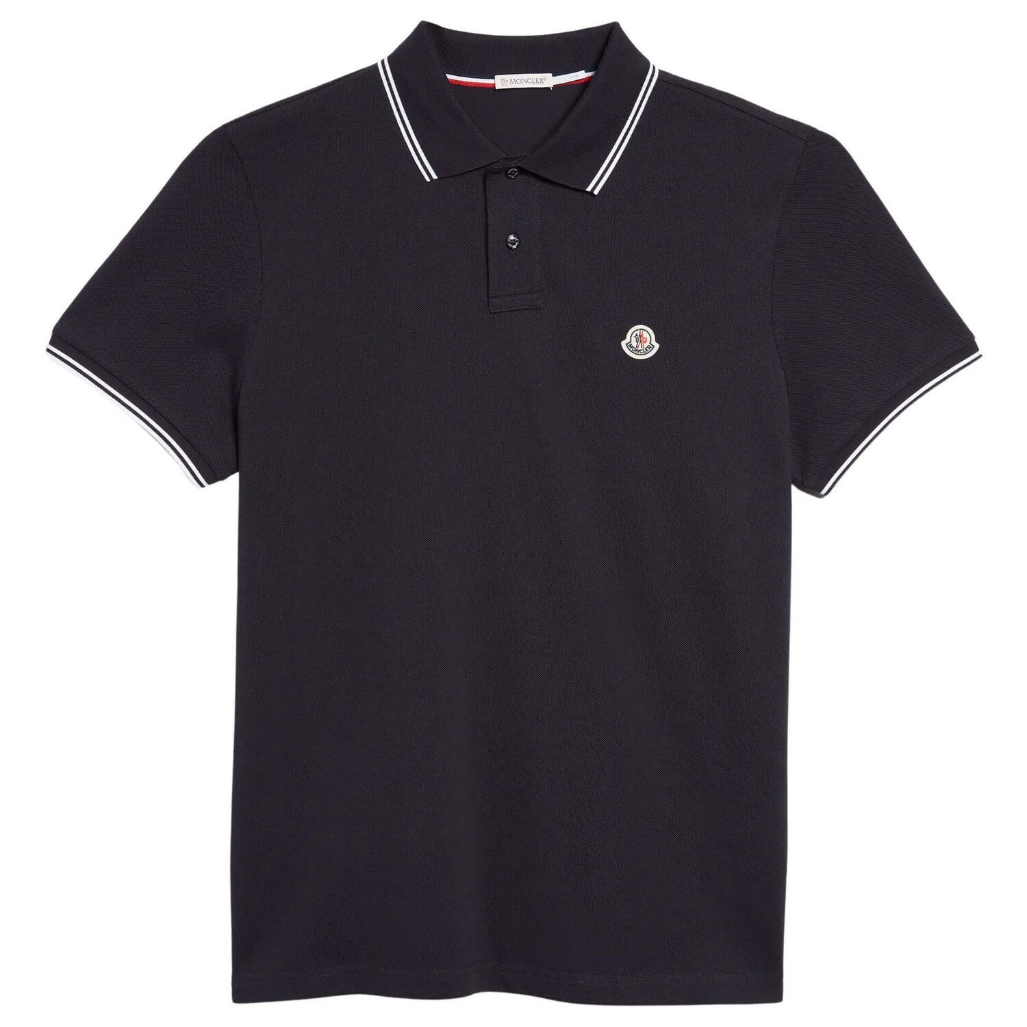 

Поло Moncler Tipped Cotton Pique, синий