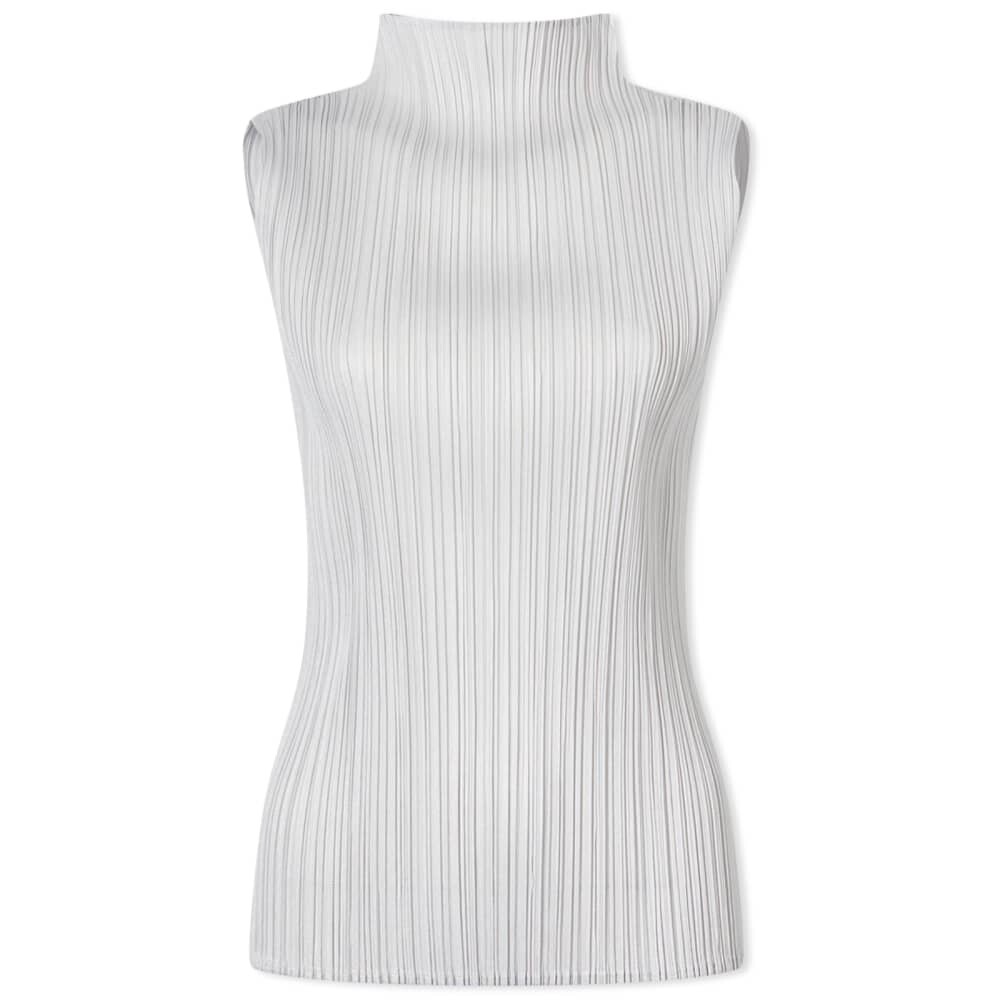 

Жилет Basics со складками и круглым вырезом Pleats Please Issey Miyake, Серый