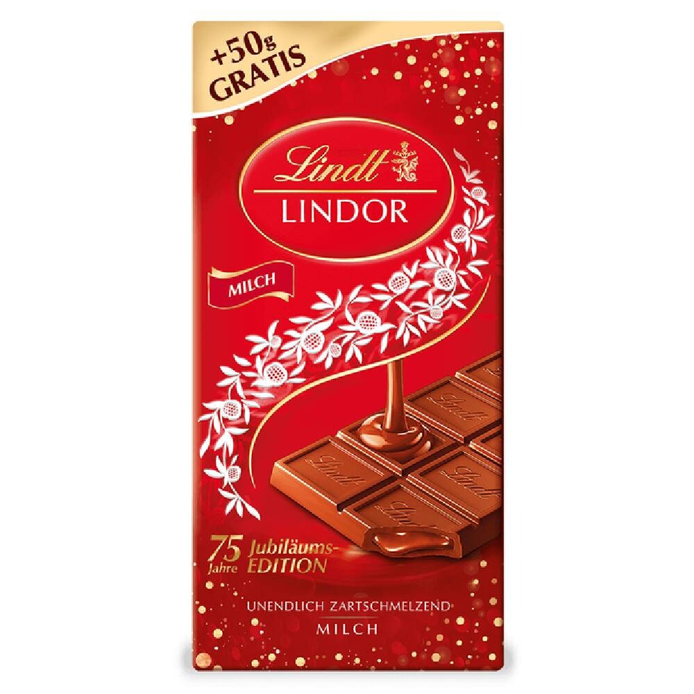 

Шоколад Lindt Lindor 75 Jahre, молочный, 150г