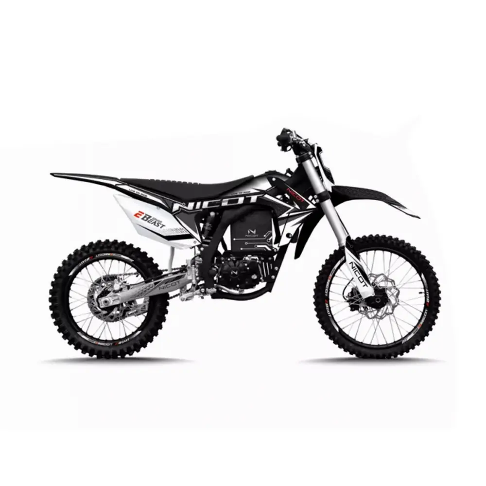 

Электрический питбайк Enduro Nicot eBeast, черный/белый