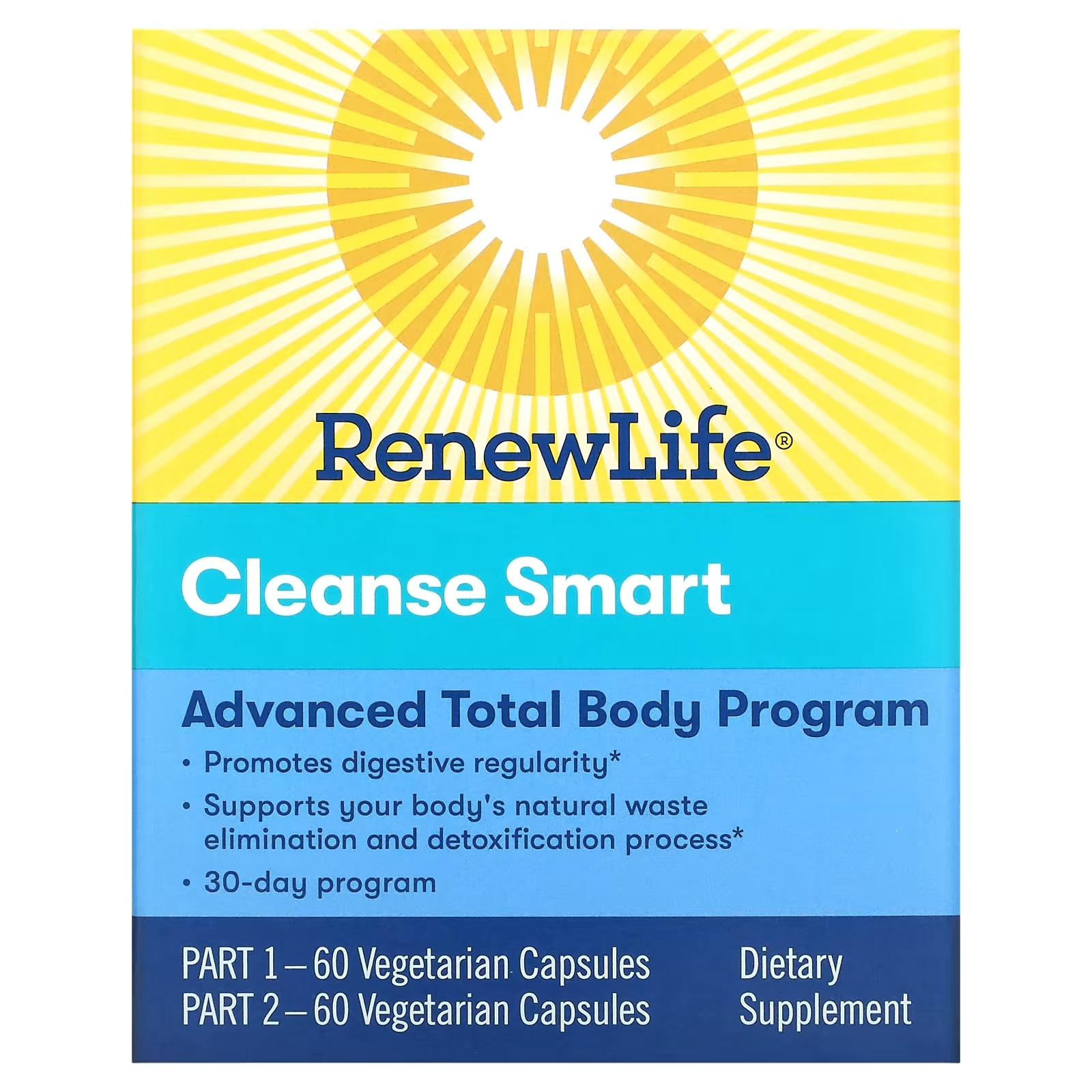 Renew Life Advanced Cleanse Smart 2 флакона, 120 капсул himalaya back to balance cleanse 2 флакона 30 вегетарианских капсул в каждом