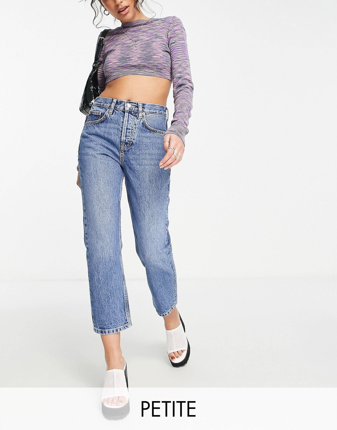 

Темно-синие джинсы Topshop Petite Editor