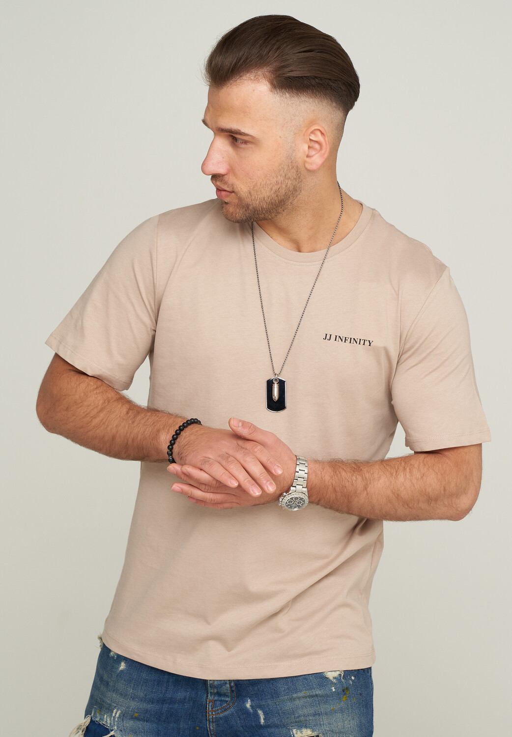 

Футболка Jack & Jones JCOROUND INFINITY, цвет Cobblestone