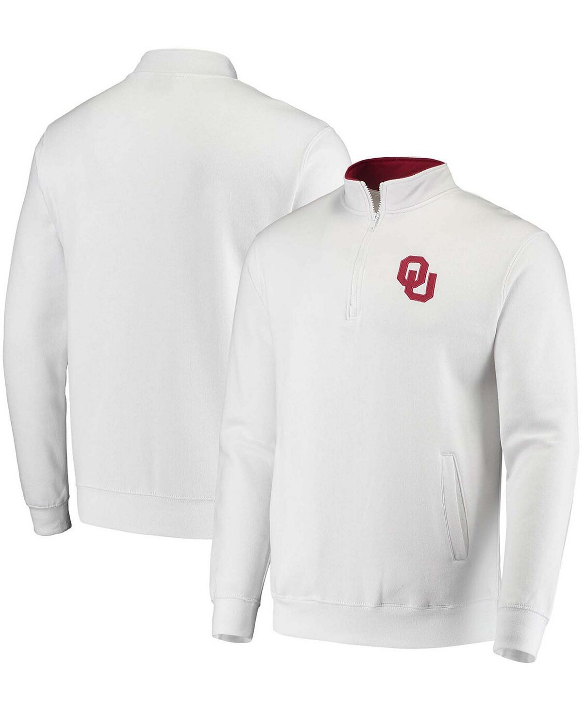 

Мужская белая куртка oklahoma sooners tortugas logo с молнией на четверть Colosseum, белый