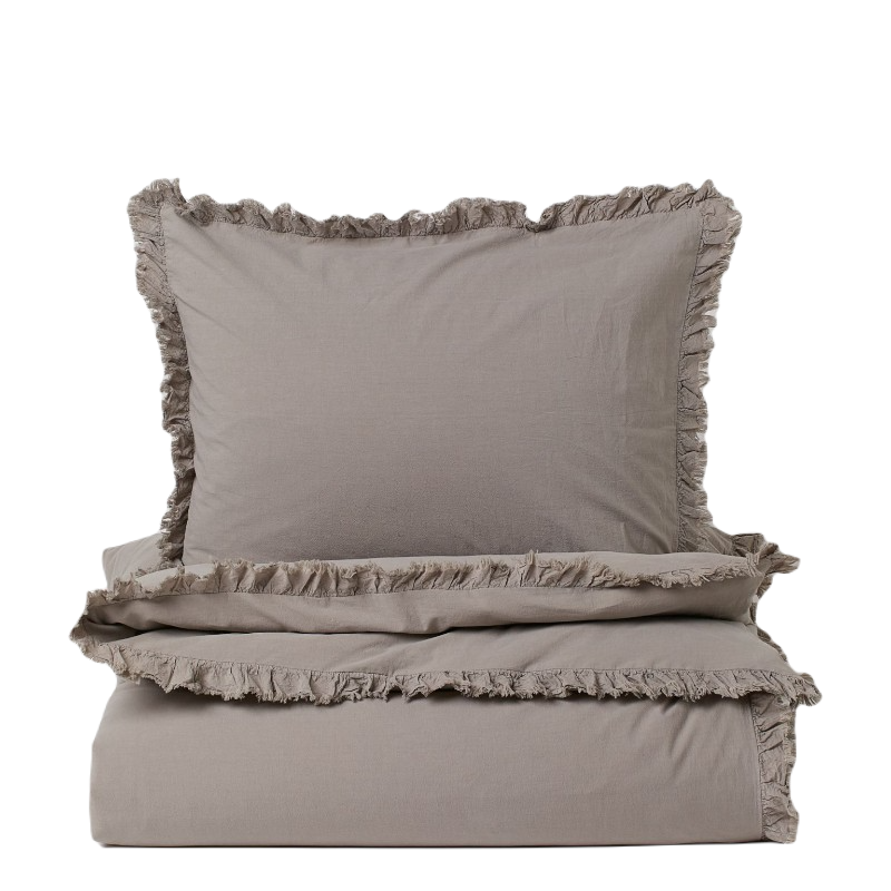 Комплект односпального постельного белья H&M Home, серый