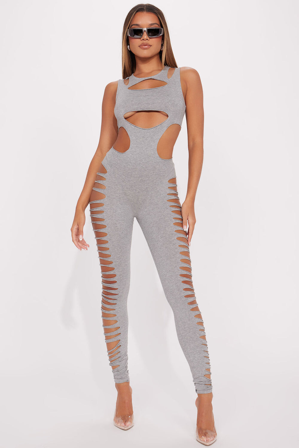 

Комбинезон Fashion Nova ZJ1576FN, серый