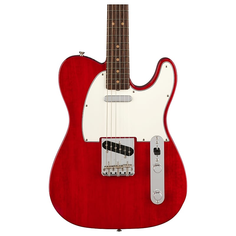 Fender American Vintage II 1963 Telecaster, темно-красный прозрачный с жестким футляром
