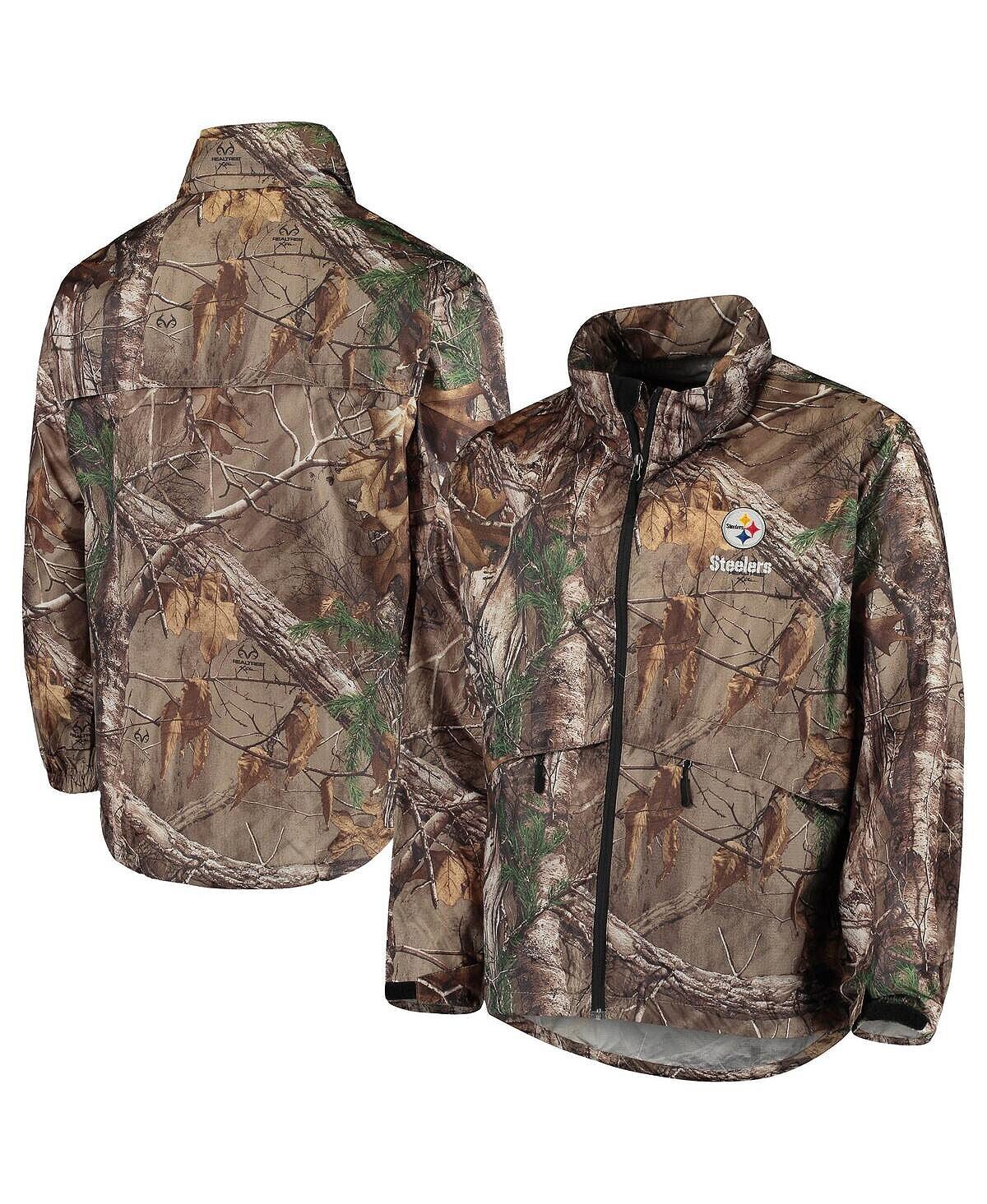 

Мужская водонепроницаемая куртка realtree camo pittsburgh steelers circle sportsman с молнией во всю длину Dunbrooke, мульти