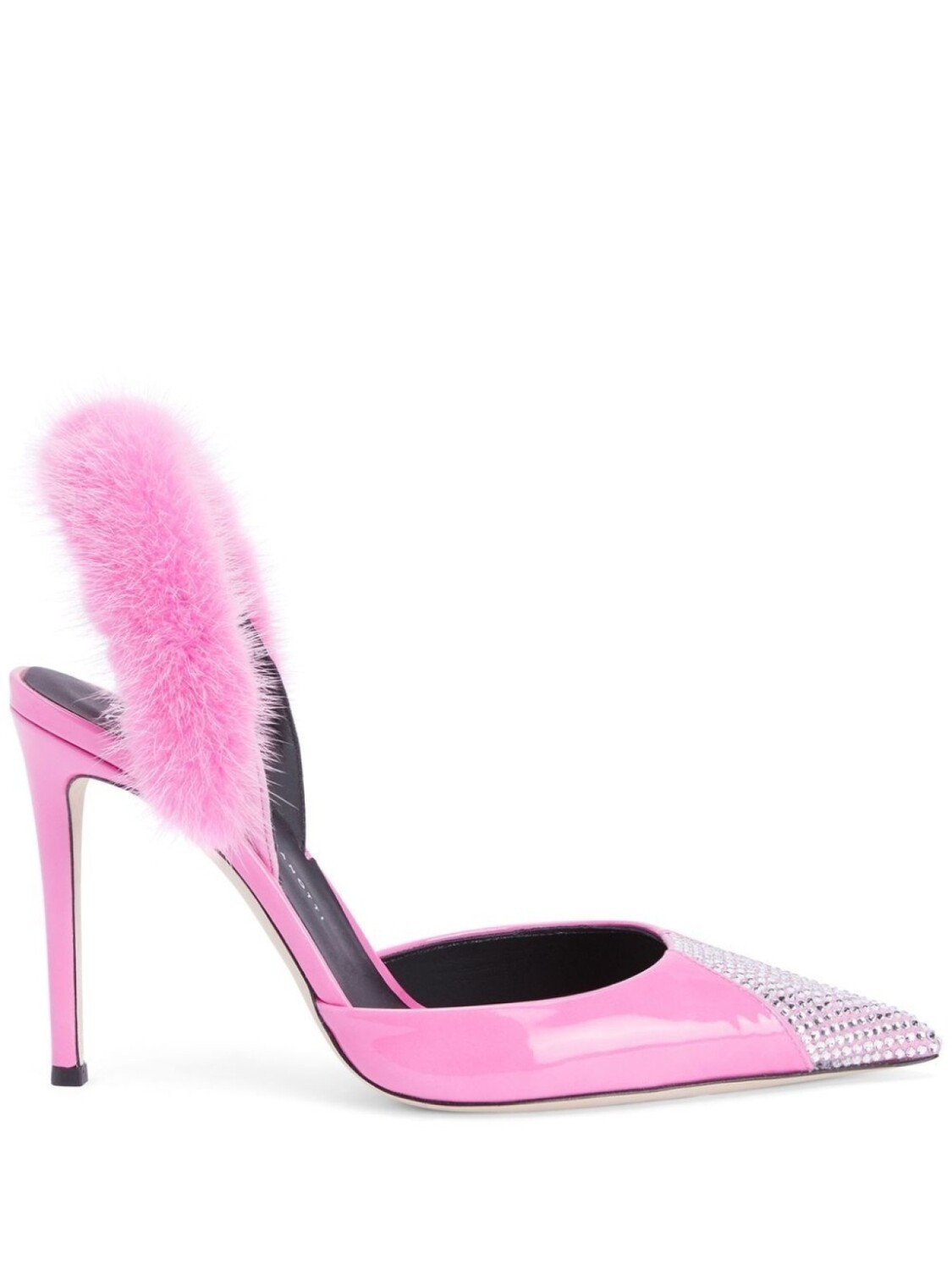 

Giuseppe Zanotti декорированные туфли Henriette Strass, розовый