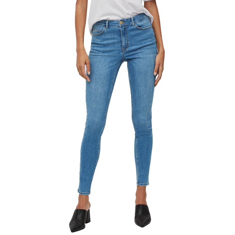 

Джинсы Vila Sarah Lia03 Skinny Fit Regular Waist, синий