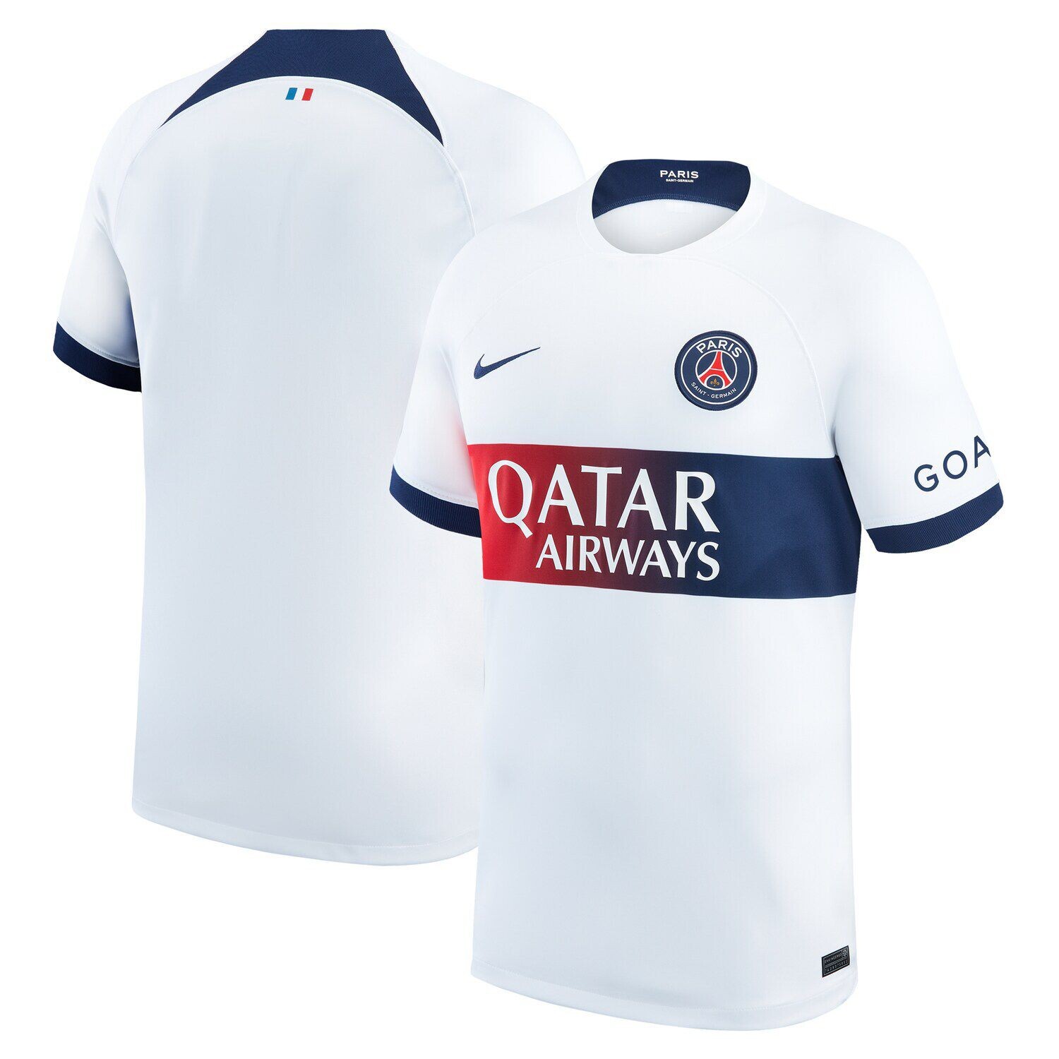 

Реплика мужского белого джерси выездного стадиона Paris Saint-Germain 2023/24 Nike