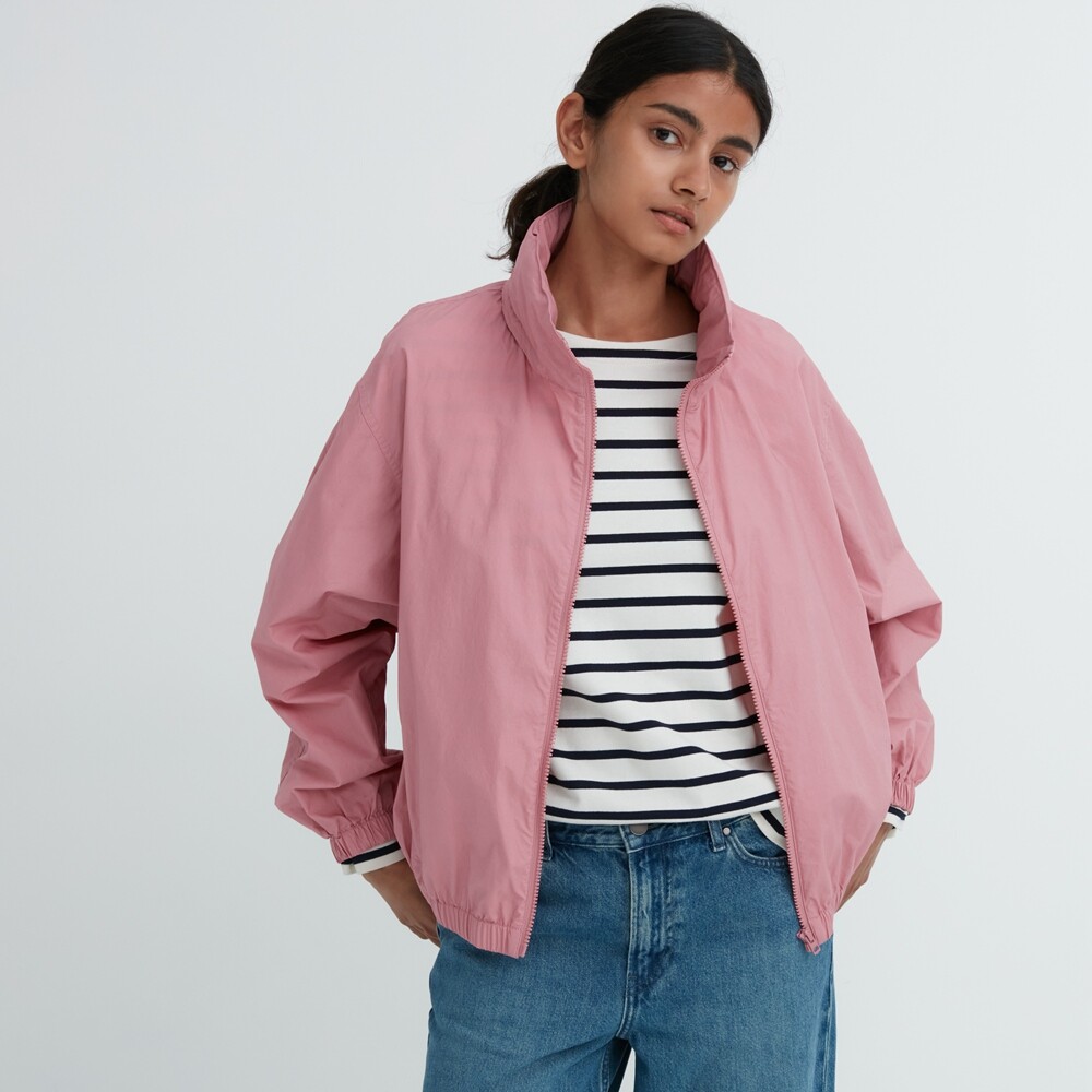 

Куртка Uniqlo короткая свободная, розовый