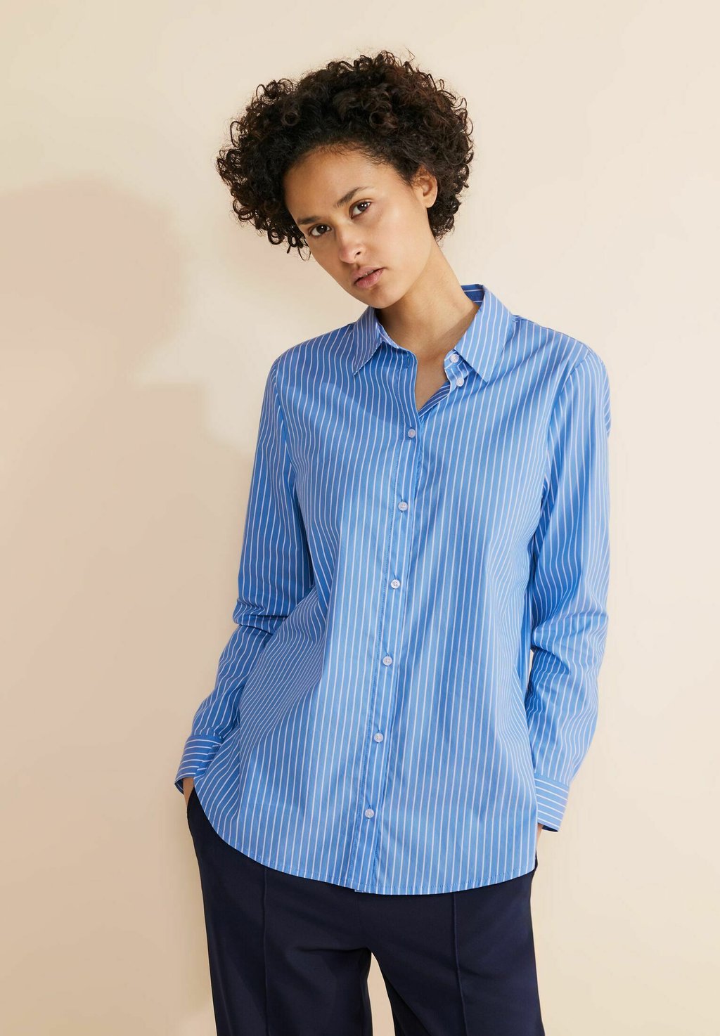 Блузка-рубашка STREIFEN Street One, цвет blau