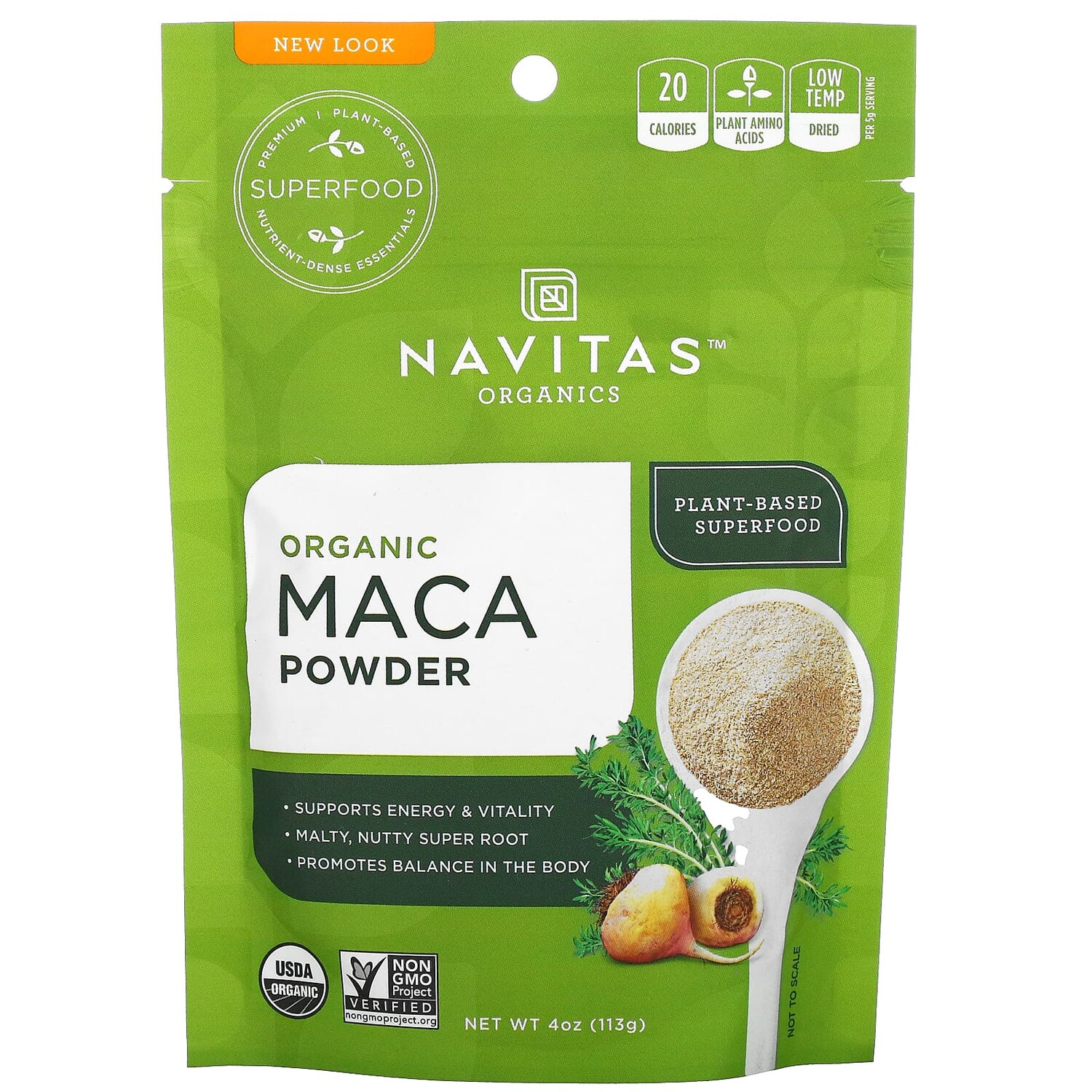 

Органический порошок Maca Powder, 113 г, Navitas Organics