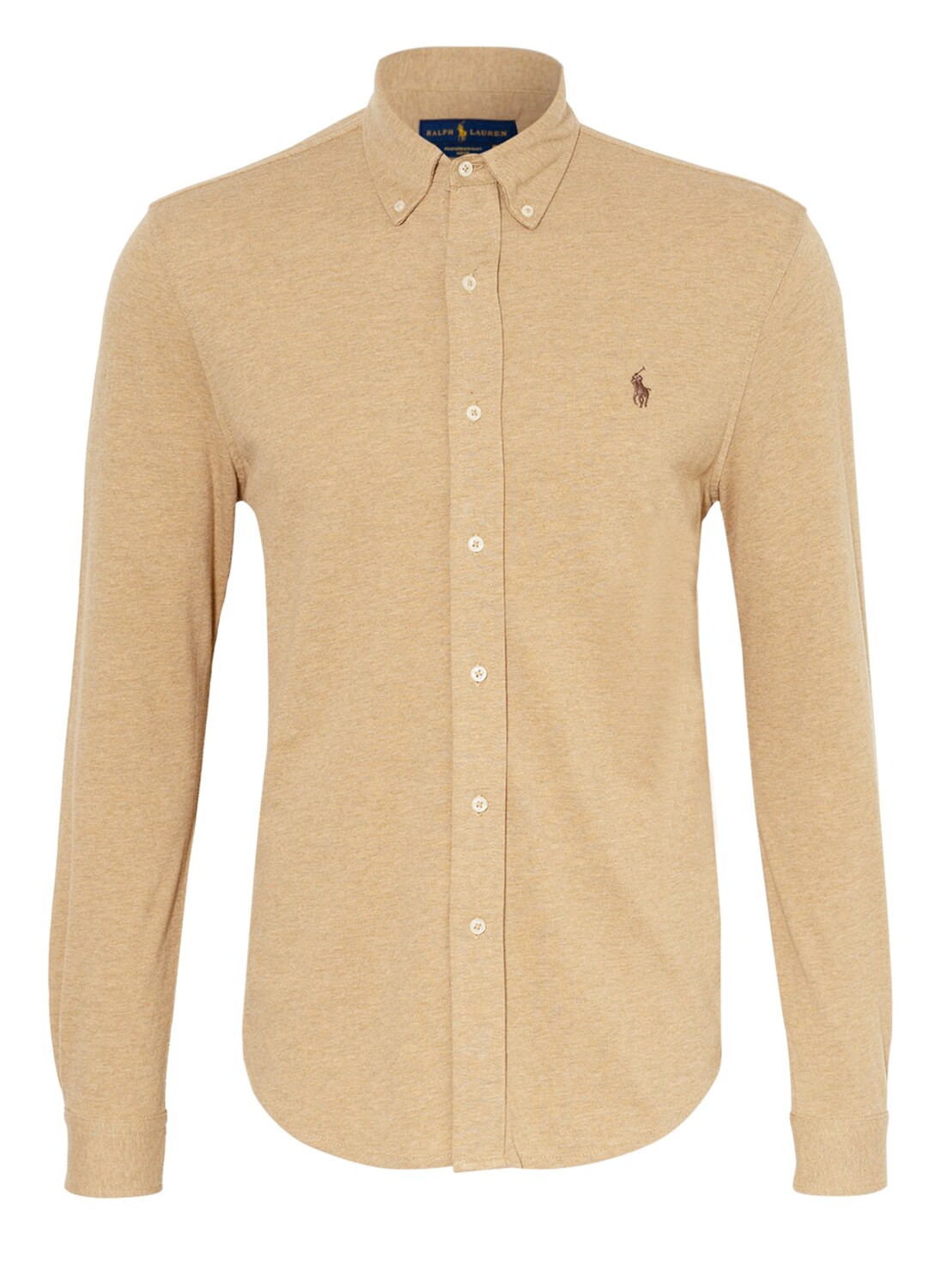 

Рубашка POLO RALPH LAUREN Piqué-Custom Fit, бежевый