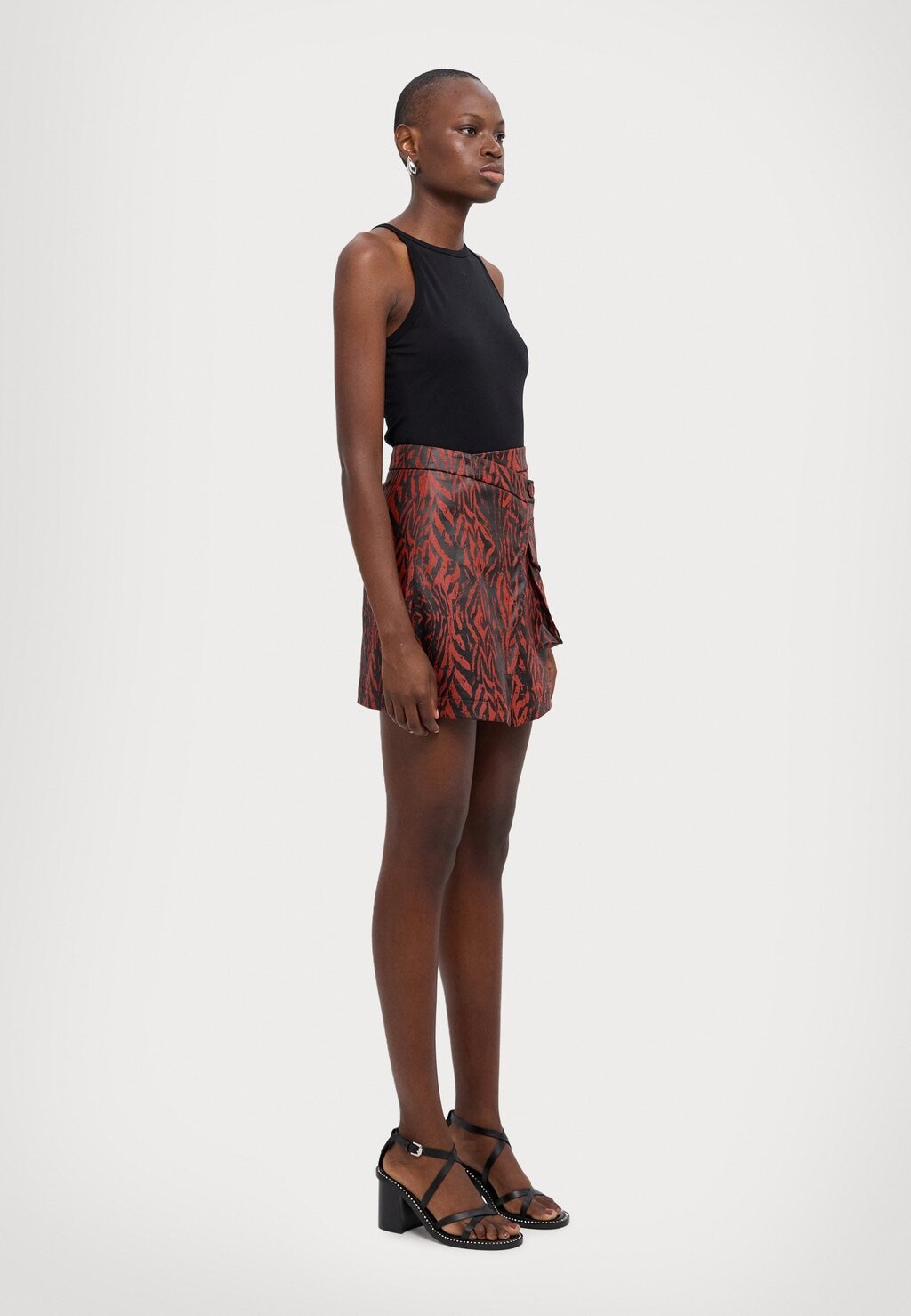 

Юбка с рюшами MINI FLARE Just Cavalli, красный