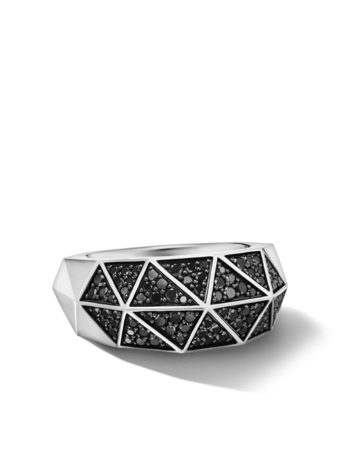 

Серебряное кольцо Torqued с бриллиантами David Yurman, серебряный