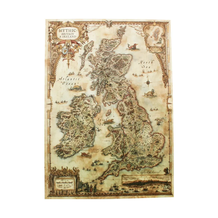 

Бархатная карта Mythic Britain A3, Role Playing Games Adventures & Supplements (All Rolled Up)