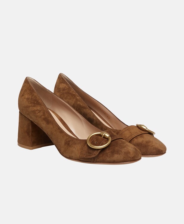 

ТУфли лодочки Gianvito Rossi, коньяк