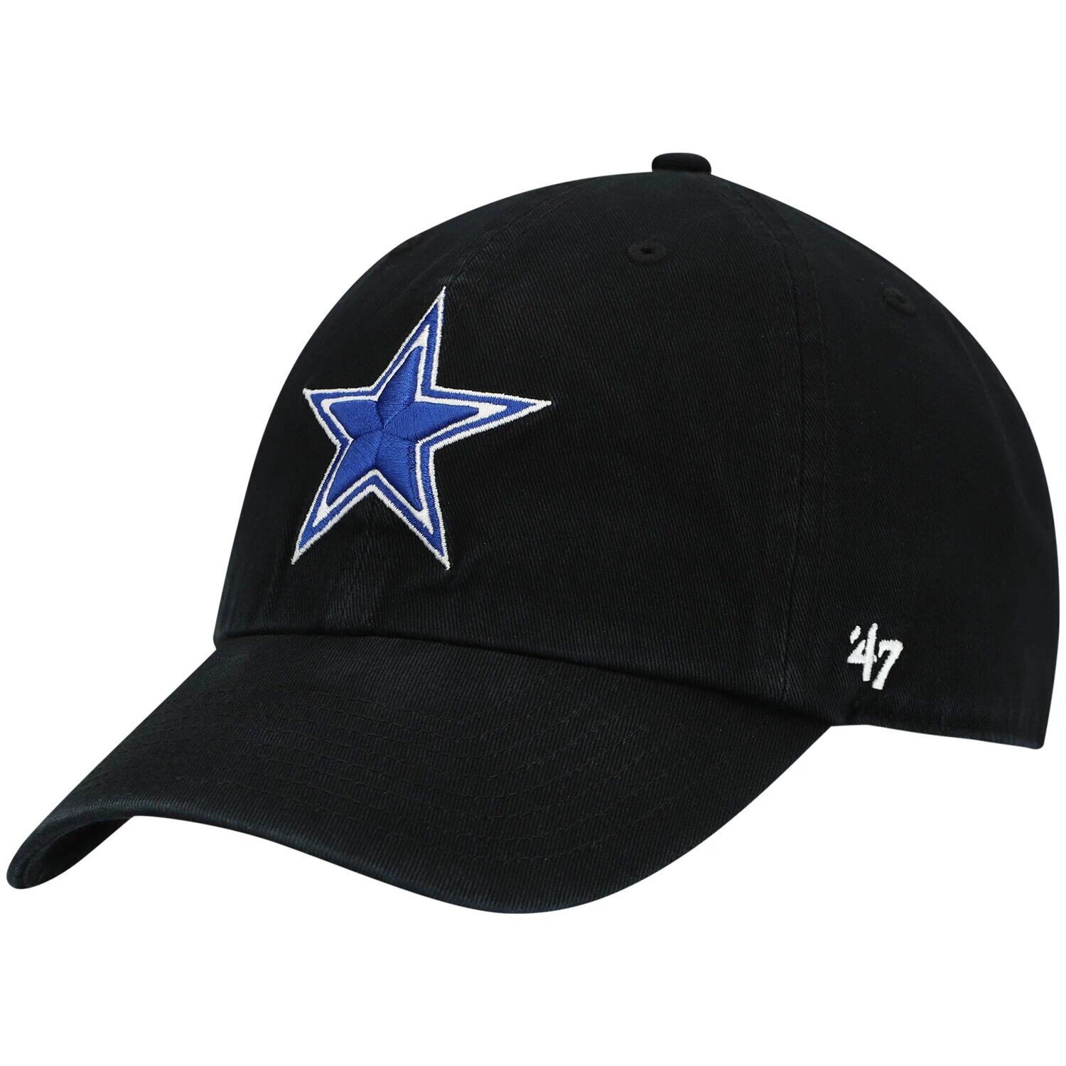 

Мужская регулируемая шляпа черного цвета Dallas Cowboys '47 Primary Clean Up
