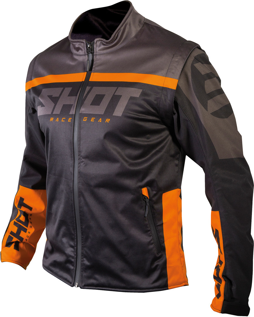 Куртка Shot Softshell Lite 2.0 для мотокросса, черный/оранжевый куртка размер 44 оранжевый черный