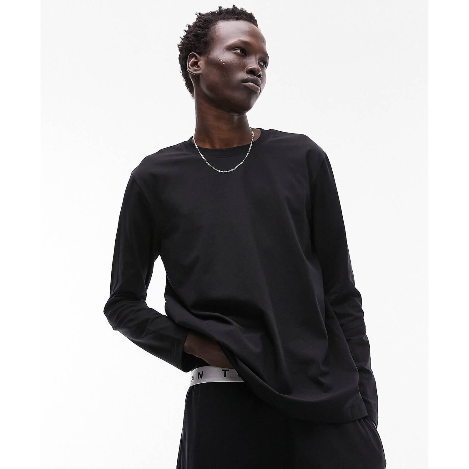 

Лонгслив Topman Lounge, черный