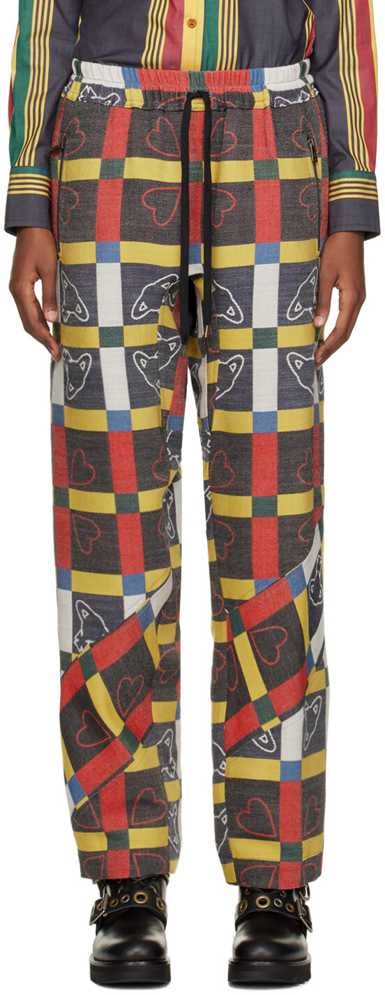 

Разноцветные брюки пламени Vivienne Westwood, Серый
