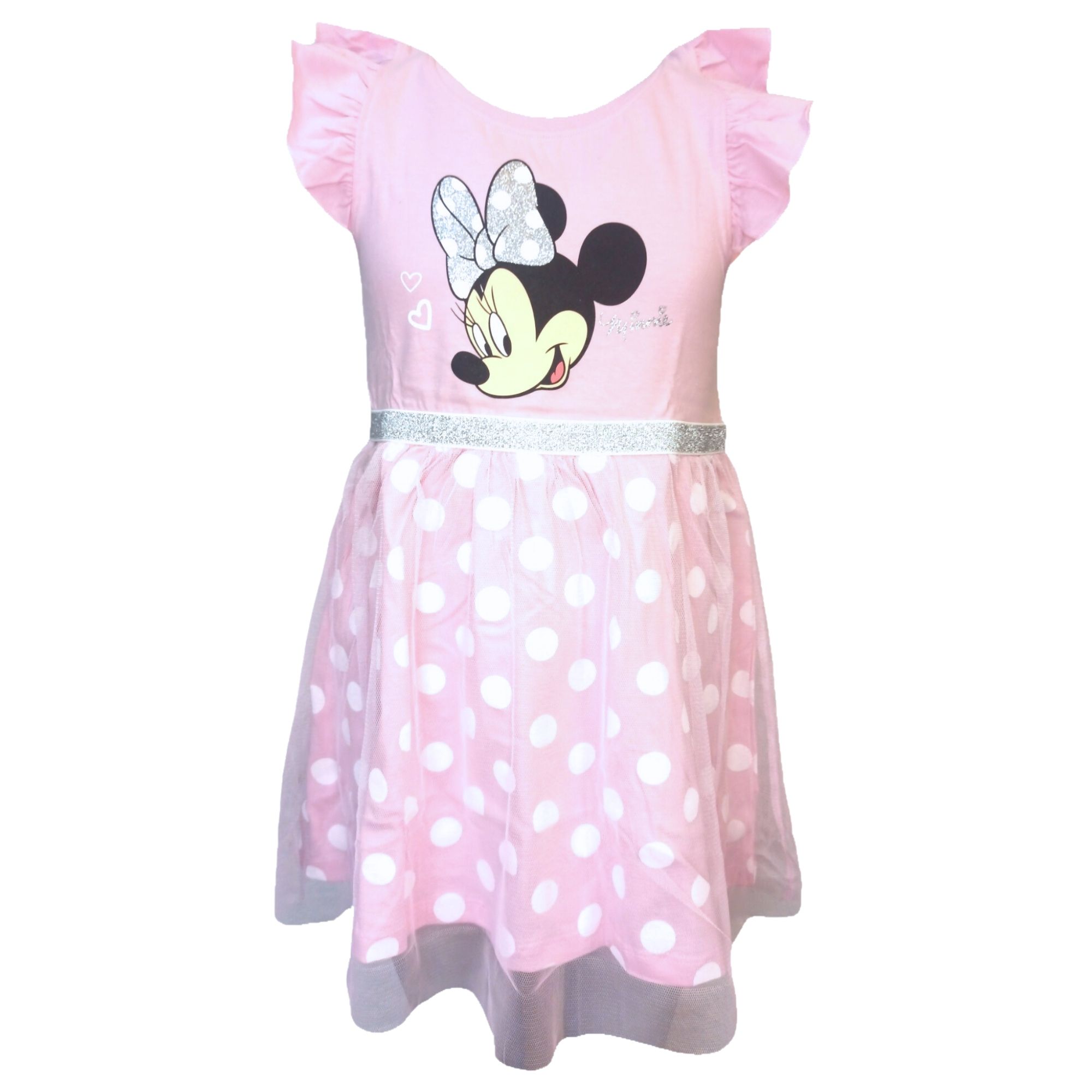 Платье Disney Minnie Mouse Sommer mit Tüll & Glitzer Minnie Mouse, розовый рюкзак для малышей с поводьями minnie розовый