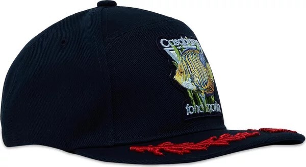 

Кепка с вышивкой Casablanca Fond Marin Coral Laurel, темно-синий