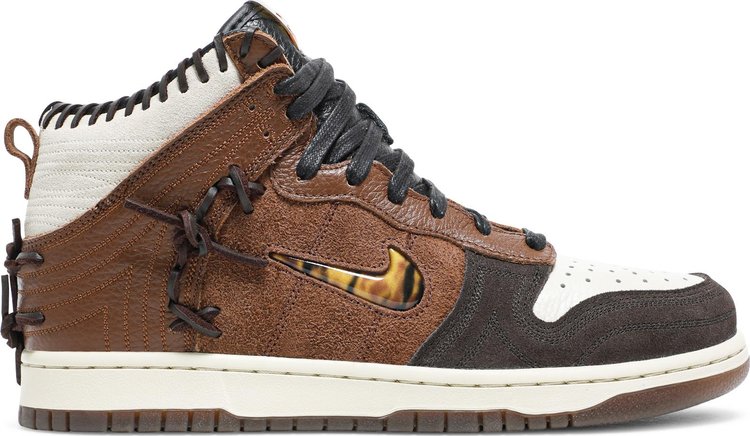 Кроссовки Nike Bodega x Dunk High 'Legend', коричневый