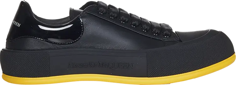 

Кроссовки Alexander McQueen Deck Plimsoll Black Pop, черный