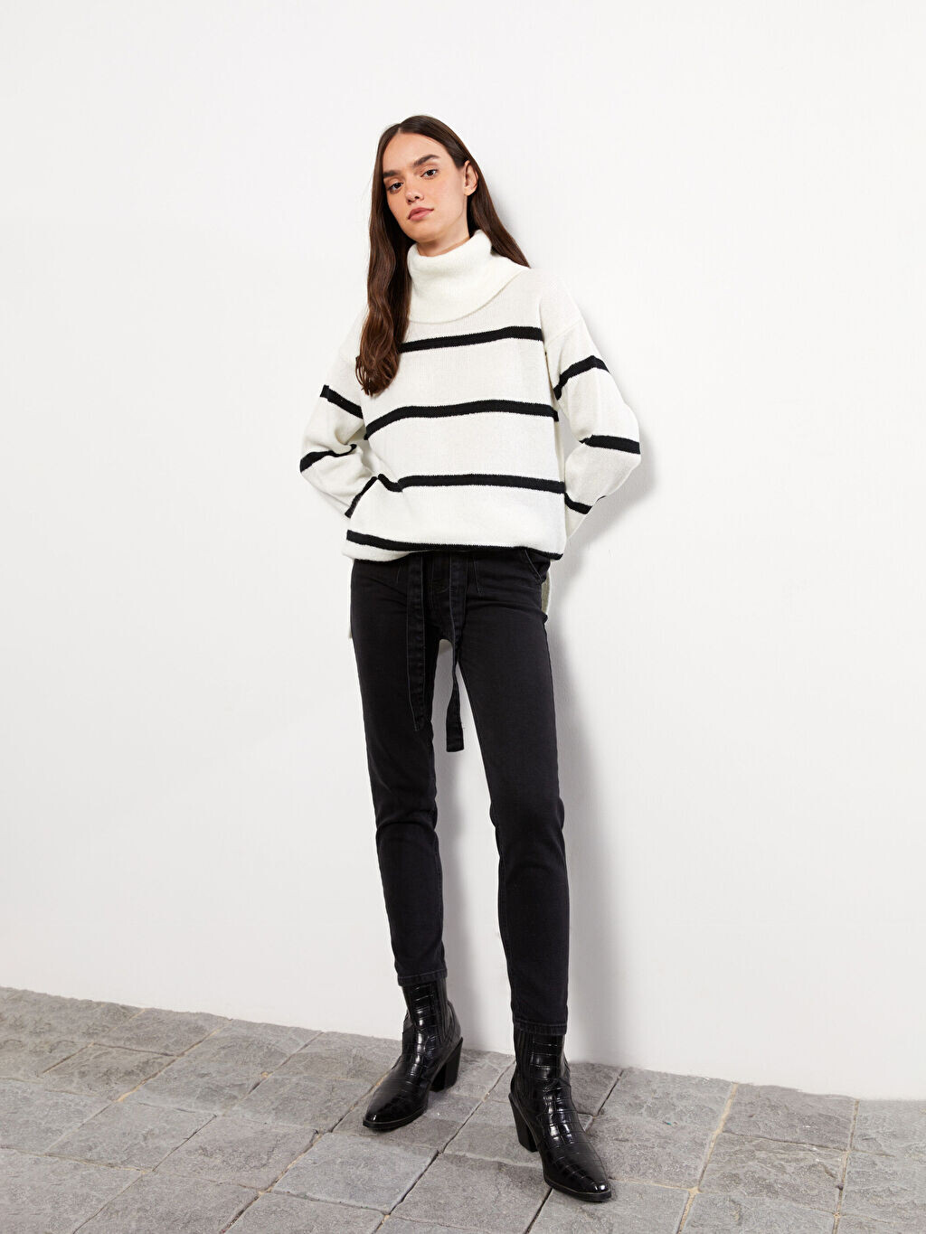 

Прямые женские джинсы Mom Fit с высокой талией LCW Jeans