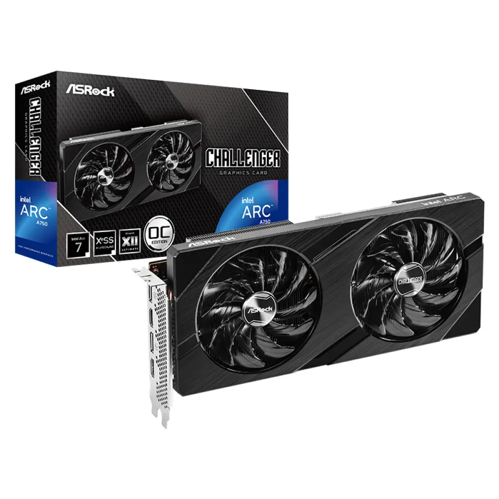 

Видеокарта ASRock Intel Arc A750 Challenger CLD OC Overclocking Edition