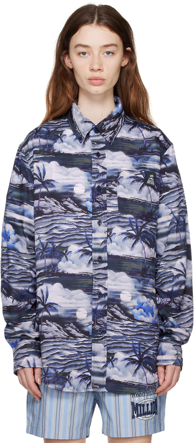 

Синяя рубашка Tommy Jeans Edition Martine Rose