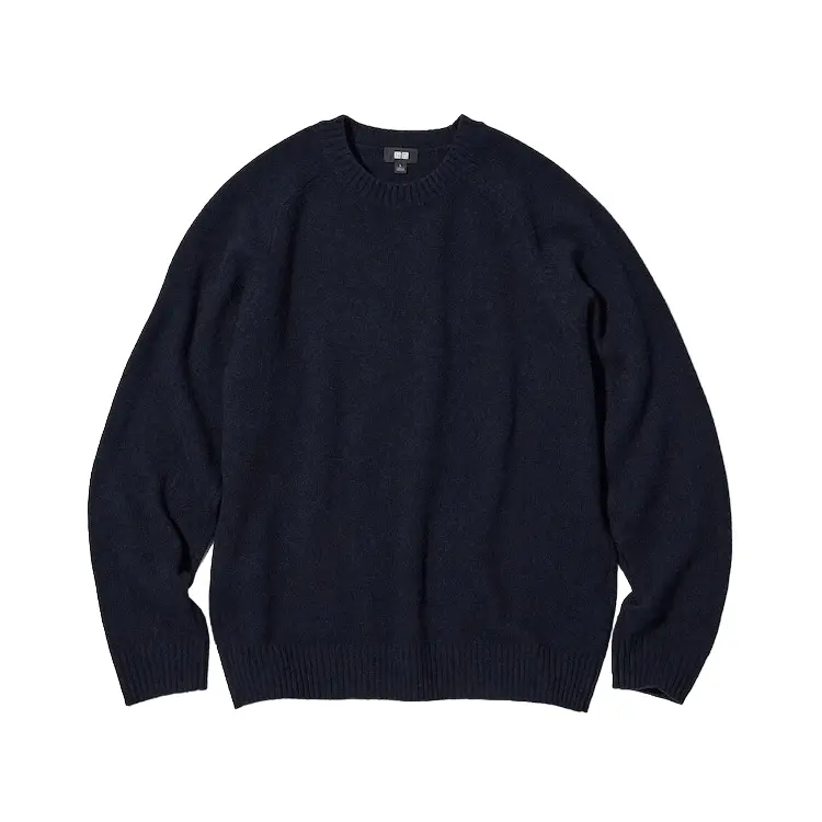 

Джемпер Uniqlo Premium Lambswool Crew Neck, темно-синий