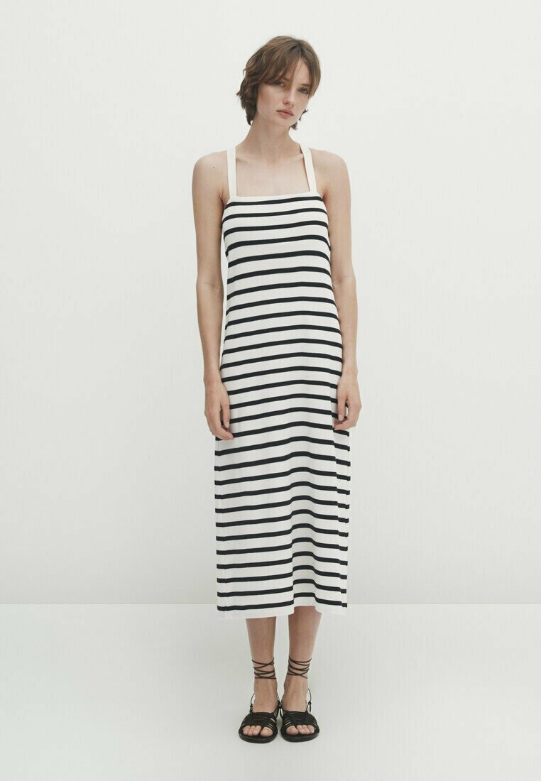 

Вязаное платье Massimo Dutti, бежевый