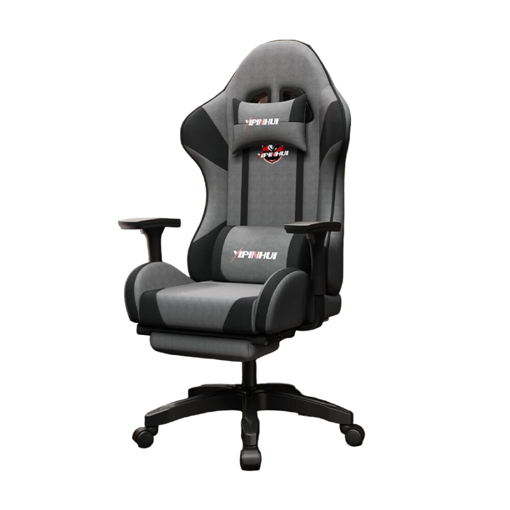 

Игровое кресло Yipinhui DJ-06 eSports, 4 Gen, сталь, подставка для ног, серый