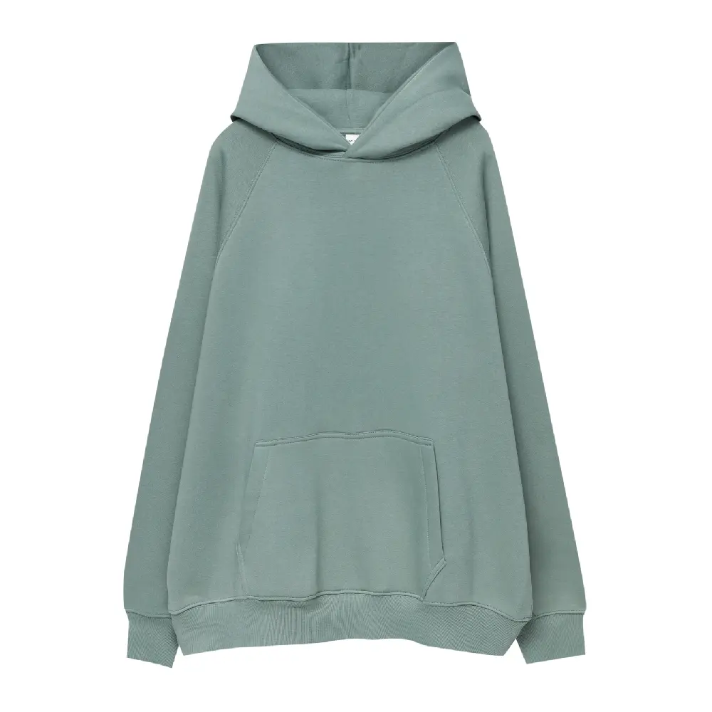 

Толстовка Pull&Bear Basic Oversized, зеленый